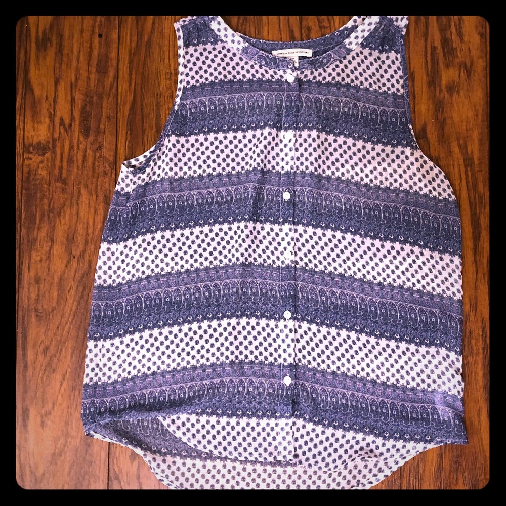 Sheer American Eagle blouse